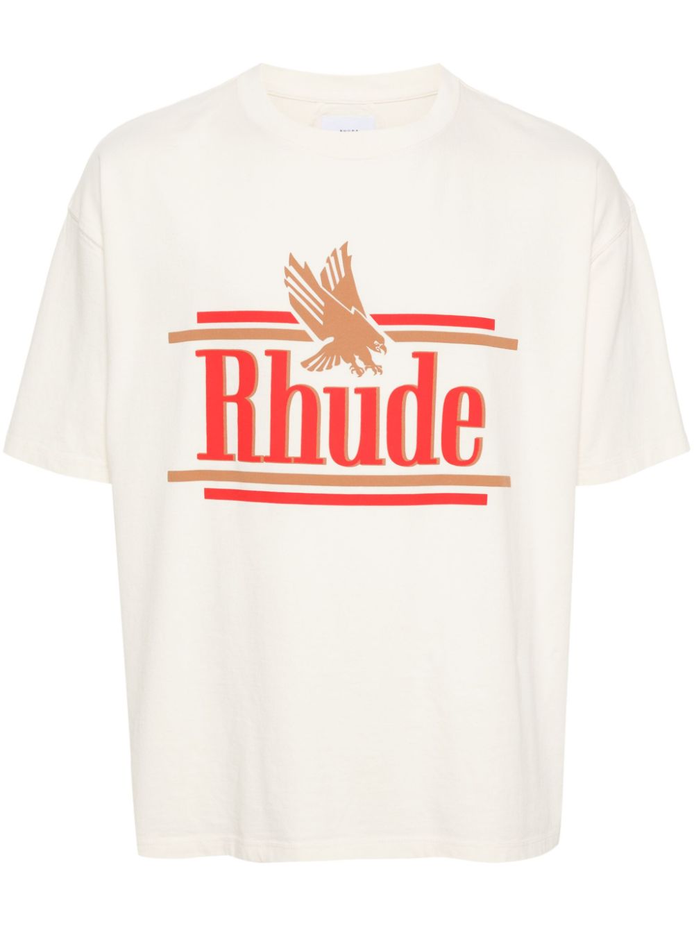 RHUDE T-Shirt mit Logo-Print - Nude von RHUDE