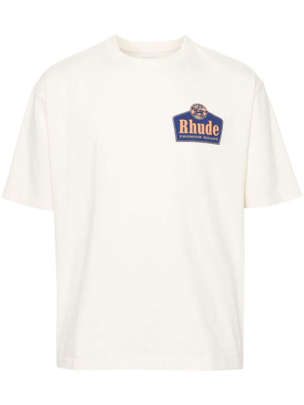 RHUDE T-Shirt mit Logo-Print - Nude von RHUDE