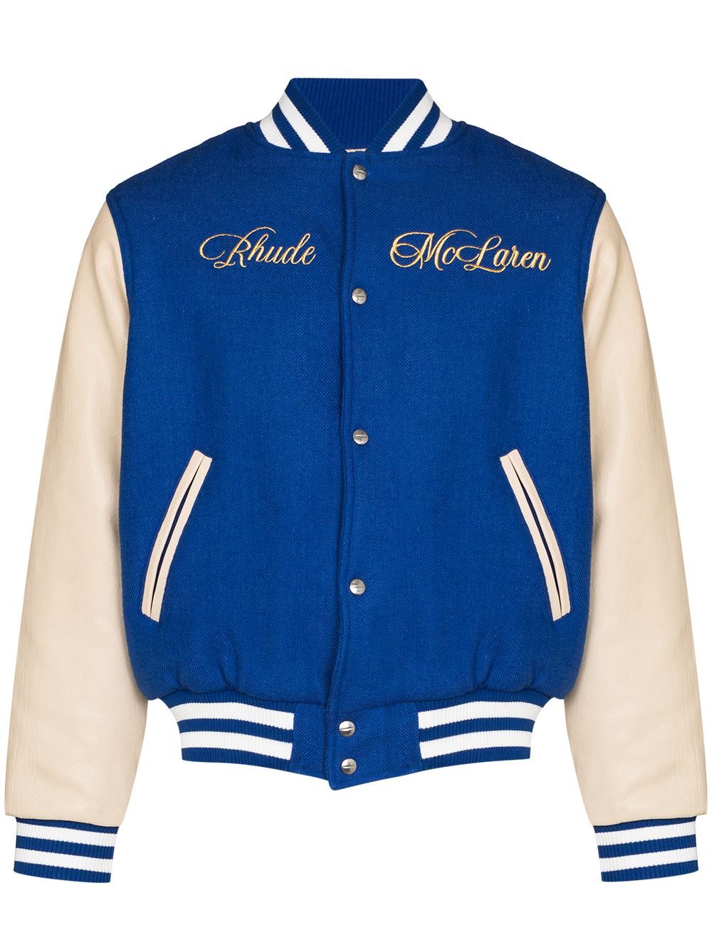 RHUDE x McLaren Collegejacke - Blau von RHUDE