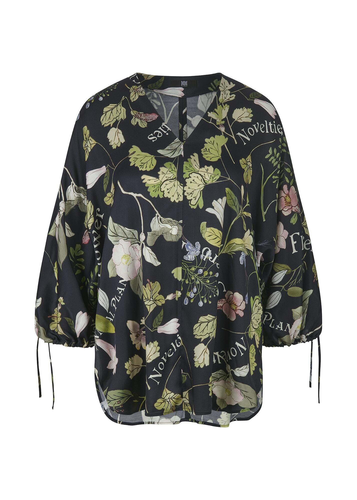 RIANI - Bluse deep blue patterned - Gr. - 36 von RIANI