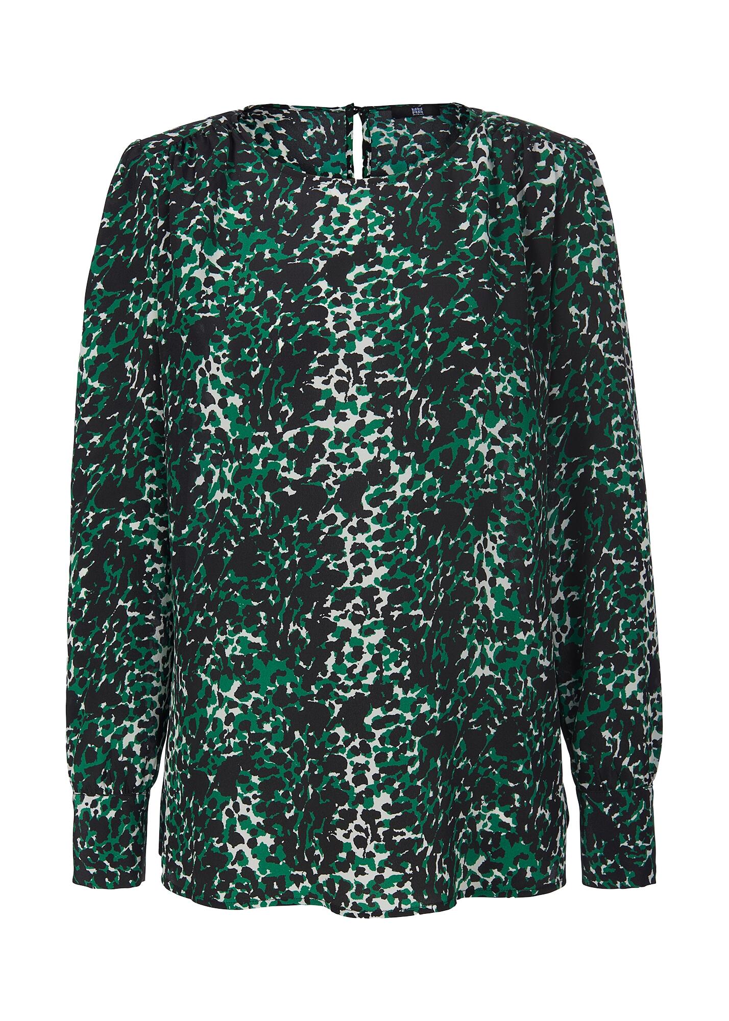 RIANI - Bluse emerald patterned - Gr. - M von RIANI