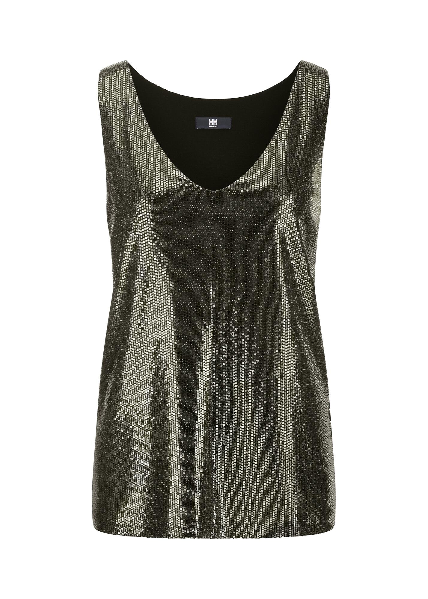 RIANI - Shirt o. Arm black patterned - Gr. - 34 von RIANI