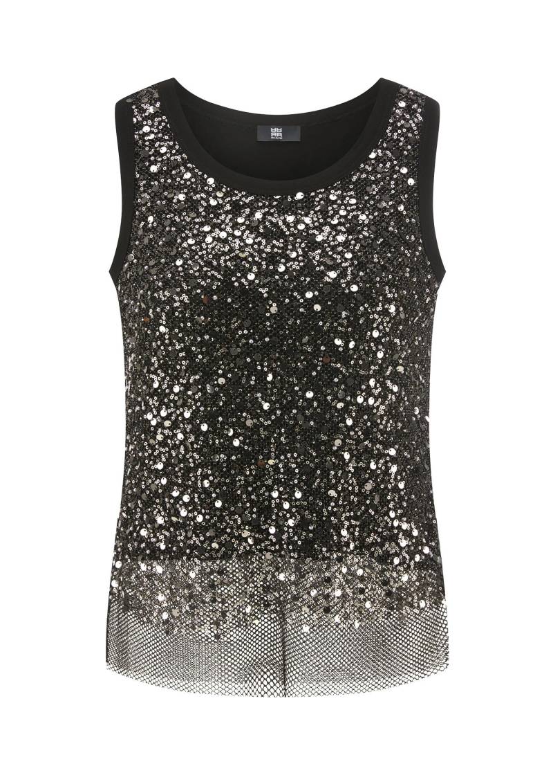 RIANI - Shirt o. Arm black patterned - Gr. - 40 von RIANI