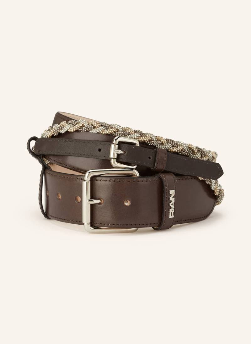 Riani 2er-Set Gürtel braun von RIANI