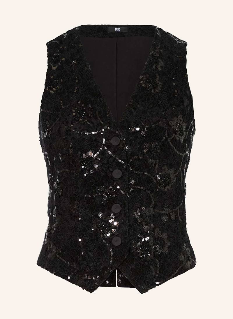 Riani Blazerweste Aus Spitze Mit Pailletten schwarz von RIANI