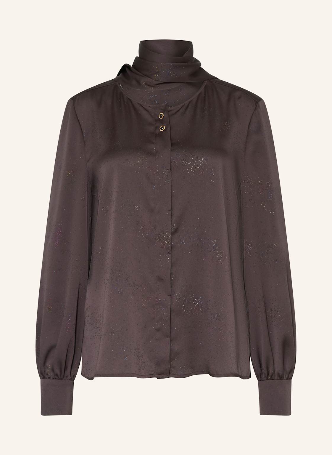 Riani Bluse Mit Abnehmbarer Schluppe braun von RIANI