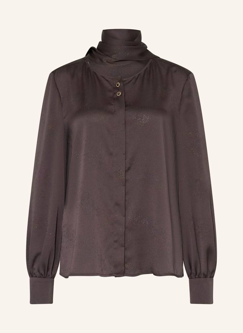 Riani Bluse Mit Abnehmbarer Schluppe braun von RIANI