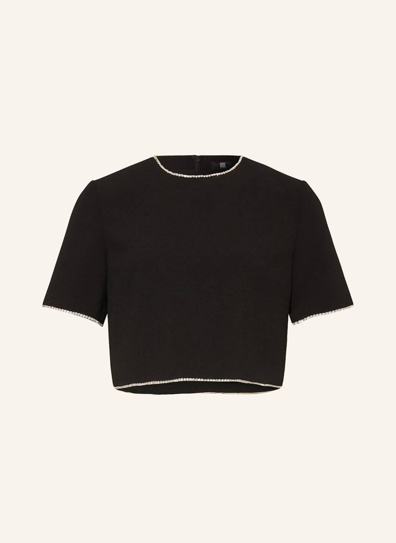 Riani Cropped-Blusenshirt Mit Schmucksteinen schwarz von RIANI