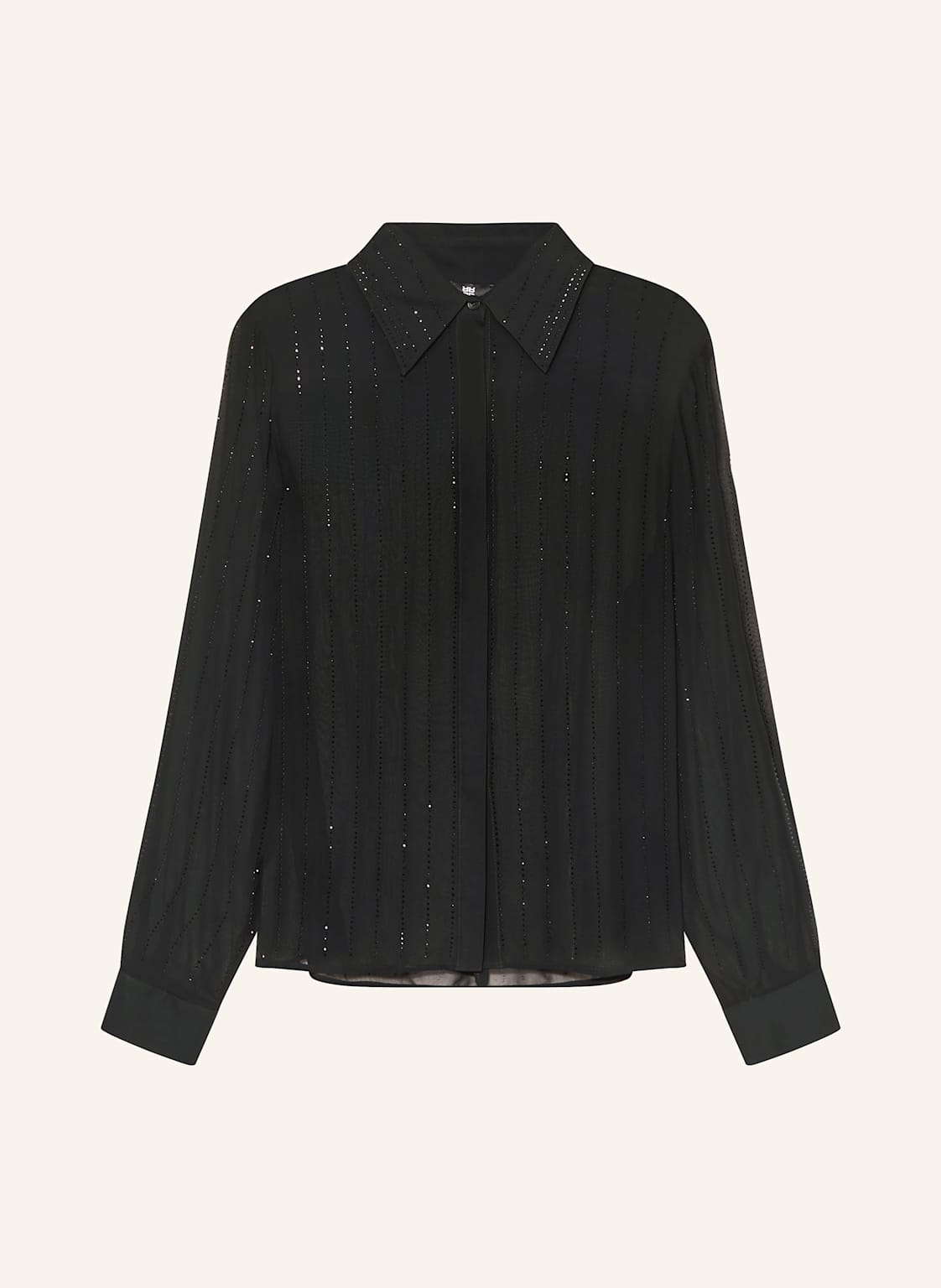Riani Hemdbluse Mit Schmucksteinen schwarz von RIANI