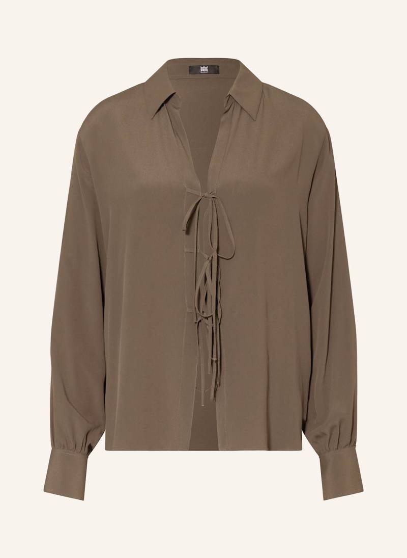 Riani Hemdbluse Mit Seide braun von RIANI