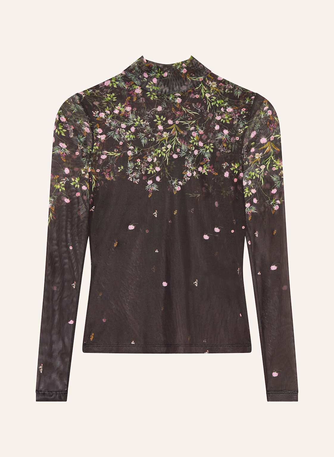 Riani Longsleeve Aus Mesh braun von RIANI