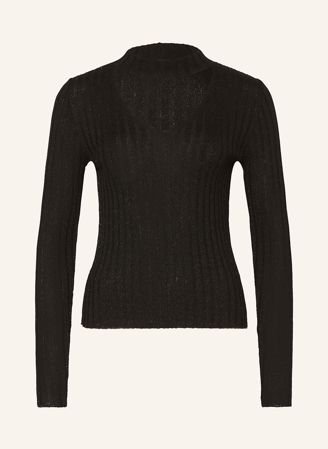 Riani Pullover Mit Cut-Outs Und Glitzergarn schwarz von RIANI