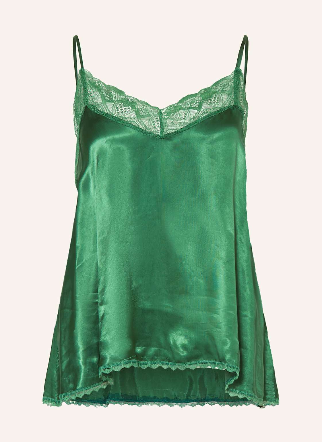 Riani Satintop Mit Spitze gruen von RIANI