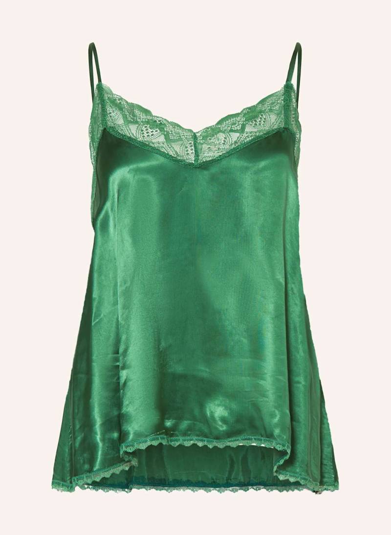 Riani Satintop Mit Spitze gruen von RIANI
