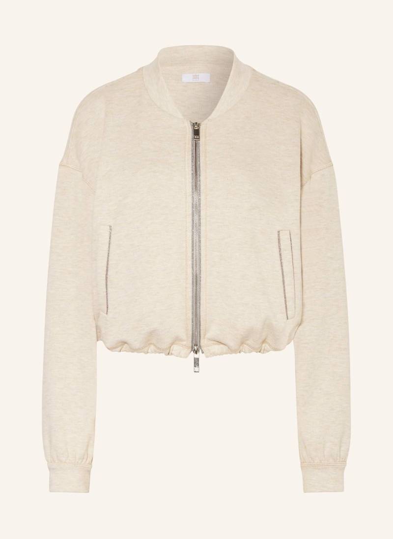 Riani Sweatjacke Mit Glitzergarn beige von RIANI