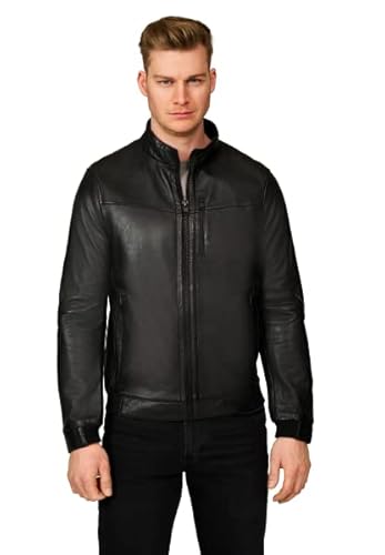 RICANO Durano - sportliche Herren Lederjacke im College-Stil (100% echtes Lamm Leder) von RICANO