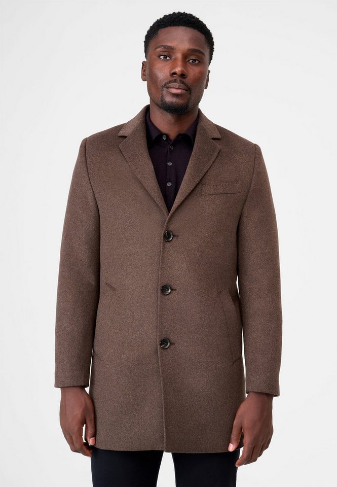 RICANO Kurzmantel Allessandro eleganter Kurzmantel mit Reverskragen und Knopfleiste RICANO Kurzmantel Allessandro eleganter Kurzmantel mit Reverskragen und Knopfleiste von RICANO
