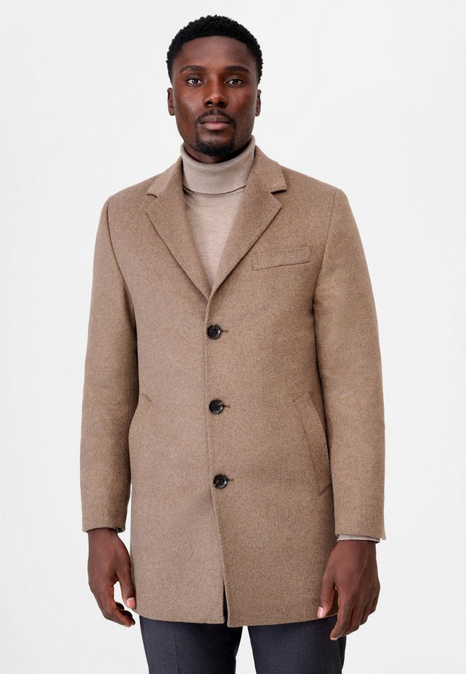 RICANO Kurzmantel Allessandro eleganter Kurzmantel mit Reverskragen und Knopfleiste von RICANO