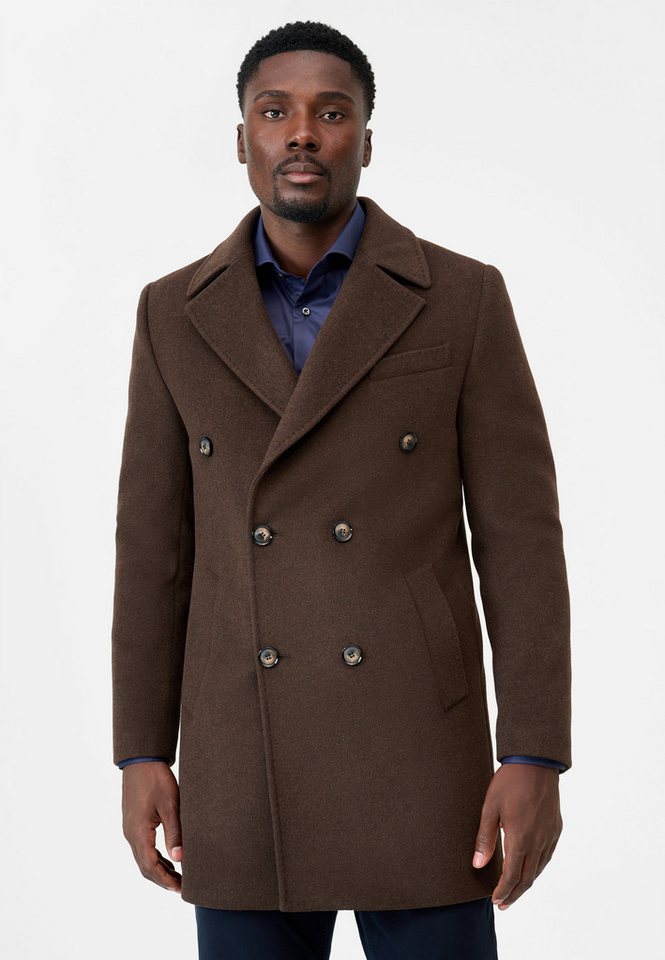 RICANO Kurzmantel Giorgio eleganter Kurzmantel mit Reverskragen und Knopfleiste RICANO Kurzmantel Giorgio eleganter Kurzmantel mit Reverskragen und Knopfleiste von RICANO
