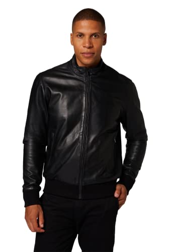 RICANO Lalo – Herren Lederjacke (Slim Fit) mit Strickeinsatz – echtes (Premium) Lamm Leder von RICANO