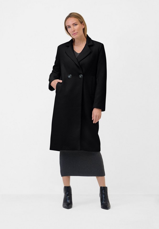 RICANO Langmantel Adelina klassischer Damen Mantel mit Reverskragen von RICANO