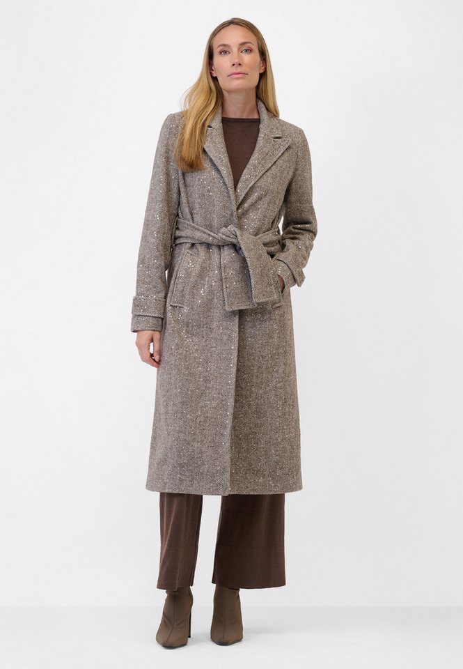 RICANO Langmantel Dafne Eleganter Damenmantel mit schimmernden Paillettenakzenten von RICANO