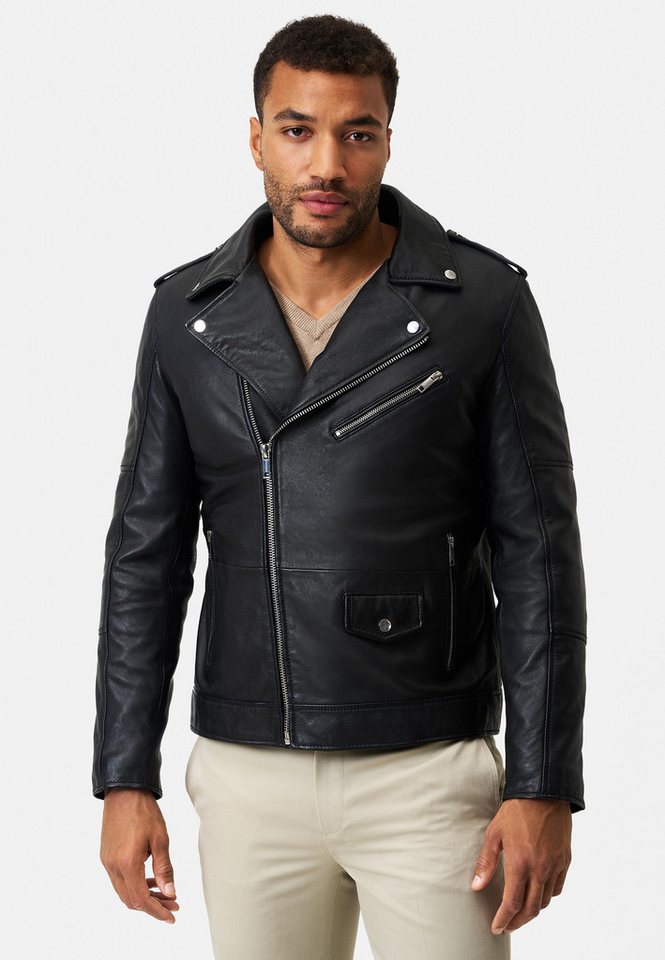 RICANO Lederjacke Pietro Ikonischer Biker-Look im Perfecto-Stil RICANO Lederjacke Pietro Ikonischer Biker-Look im Perfecto-Stil von RICANO