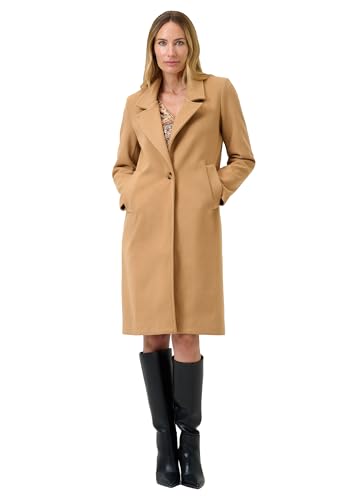 RICANO Livia – Damen Kurzmantel mit Reverskragen, Made in Italy – Eleganter Klassiker für Frühling und Herbst (DE/NL/SE/PL, Alphanumerisch, M, Regular, Regular, camel) von RICANO