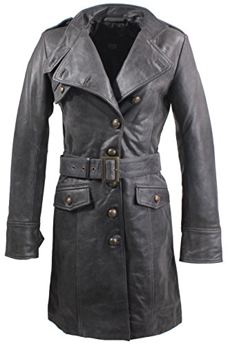 RICANO SERA Damen Ledermantel/Lederjacke, Lamm Nappa Echtleder (Braun, S) von RICANO