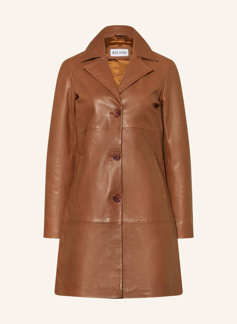 Ricano Ledermantel Mariza braun von RICANO