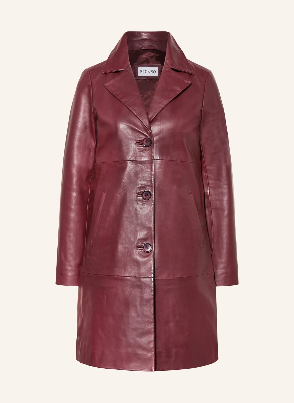 Ricano Ledermantel Mariza rot von RICANO