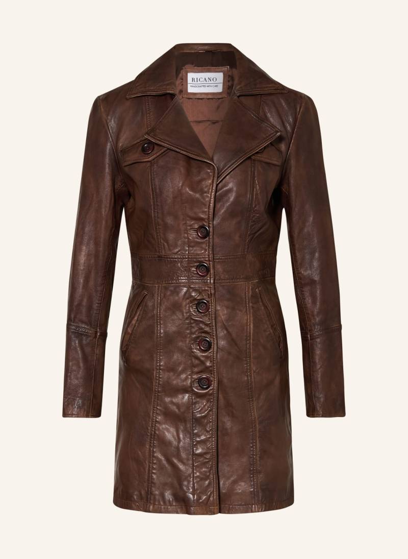 Ricano Ledermantel braun von RICANO