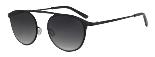 Herren Damen Sonnenbrille Ultra Light Metall Runde Fahrerbrille Schwarz Sonnenbrille Herren Damen Sonnenbrille Ultra Light Metall Runde Fahrerbrille Schwarz Sonnenbrille von RICH MODE