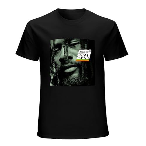 The Best of Burning Spear Classic T-Shirt Winston Rodney OD Jamaican Reggae (Black XL) von RICHCOLORS