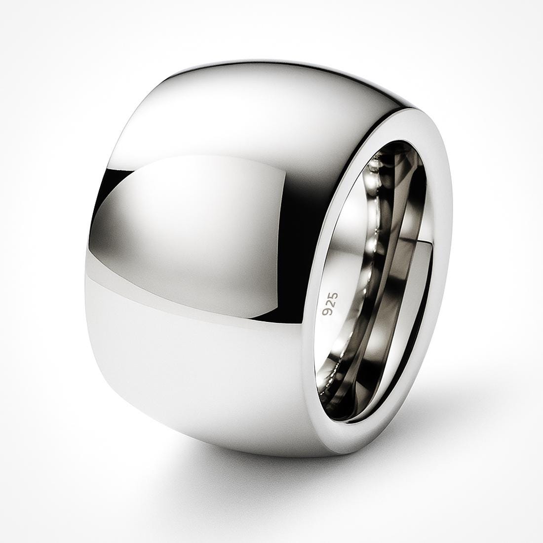 statement Bandring | 925/000 Silber 17 Mm Breit Massiv Gemp Kollektion von RICHINFUSIONS