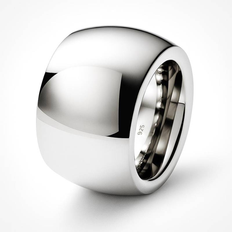 statement Bandring | 925/000 Silber 17 Mm Breit Massiv Gemp Kollektion von RICHINFUSIONS