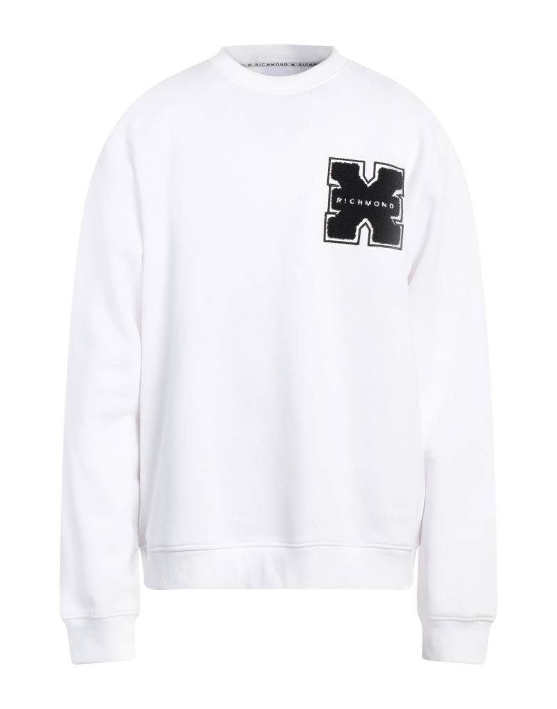 RICHMOND X Sweatshirt Herren Weiß von RICHMOND X