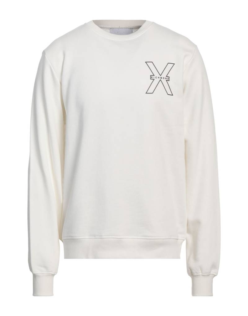 RICHMOND X Sweatshirt Herren Weiß von RICHMOND X