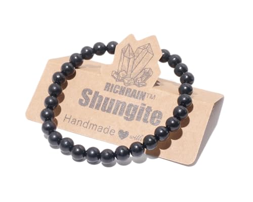 RICHRAIN Schungit Armband Schutz für Männer und Frauen Natürlicher Edelstein Kristall, Stein, (6mm 7") RICHRAIN Schungit Armband Schutz für Männer und Frauen Natürlicher Edelstein Kristall, Stein, (6mm 7") von RICHRAIN