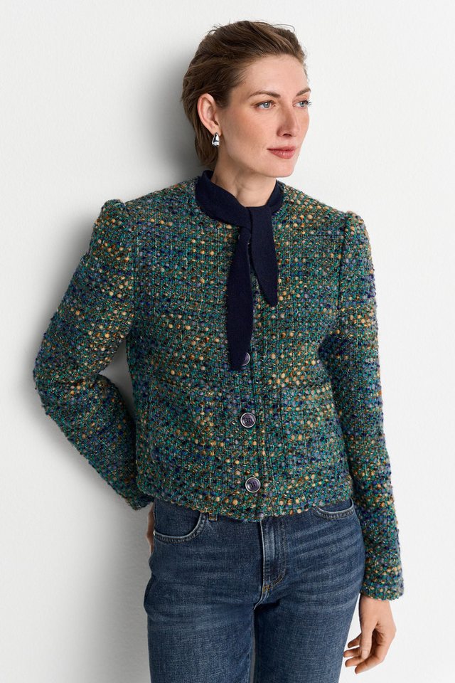 RICHROYAL Bouclèjacke Regular fit mit Rundhalsausschnitt von RICHROYAL