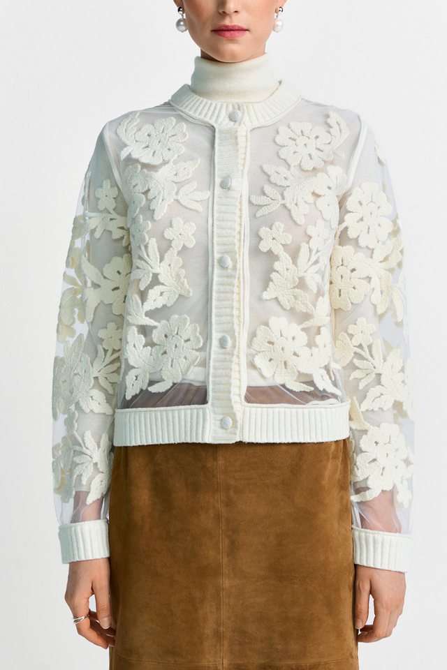 RICHROYAL Cardigan mit Mesh Embro von RICHROYAL