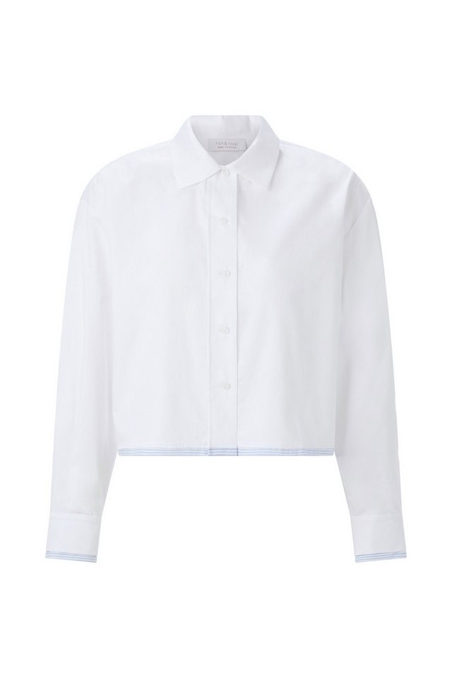 RICHROYAL Hemdbluse Cropped Cotton Blouse with Contrast 100 von RICHROYAL