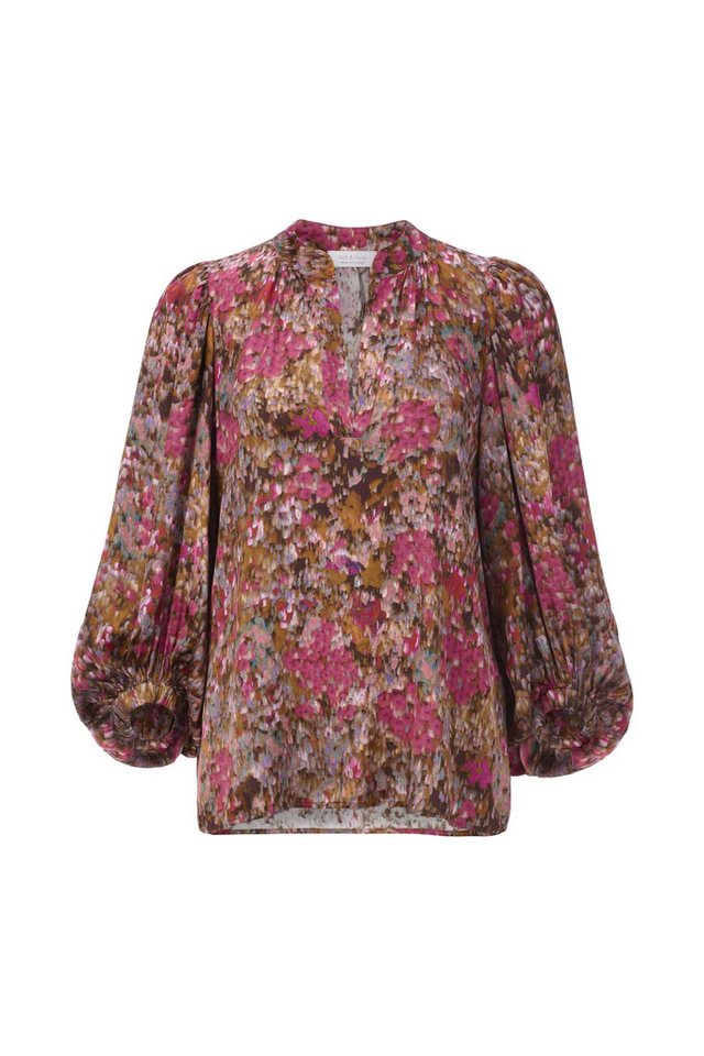 RICHROYAL Hemdbluse Printed V-Neck Blouse ruby glow von RICHROYAL