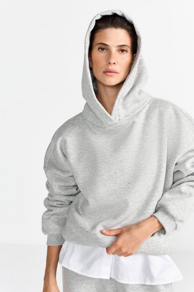 RICHROYAL Hoodie mit Strasssteinen, oversized fit von RICHROYAL