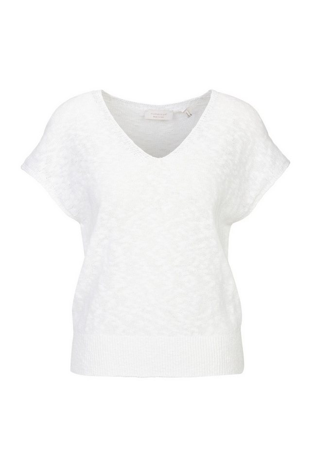 RICHROYAL Kurzarmpullover D-Strick mit weichem Baumwollgriff von RICHROYAL