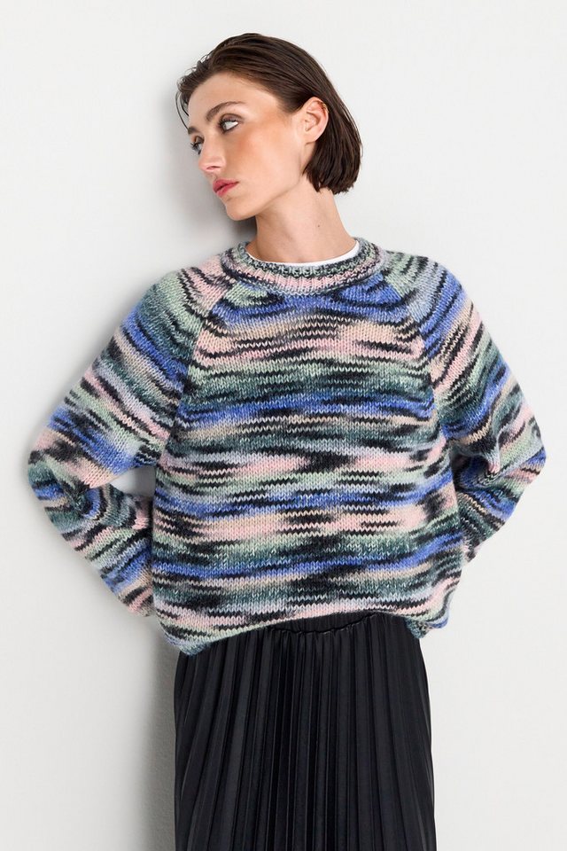 RICHROYAL Rundhalspullover space dye von RICHROYAL