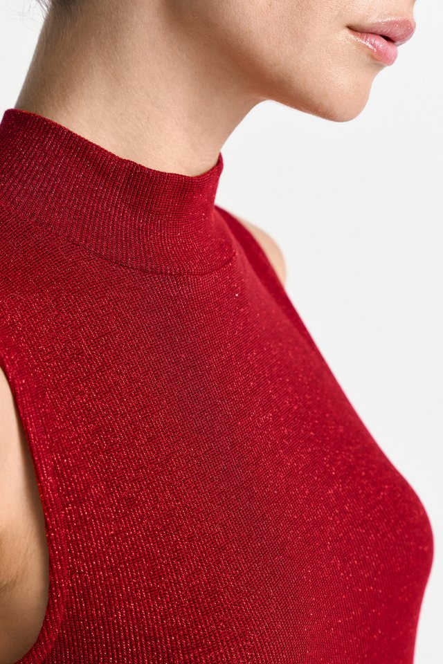 RICHROYAL Shirttop mit Glitzereffekt, figurbetont, Stehkragen von RICHROYAL