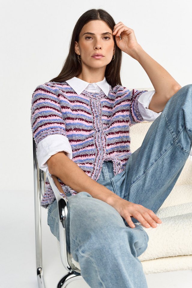 RICHROYAL Strickjacke Mit Rundhalsausschnitt von RICHROYAL