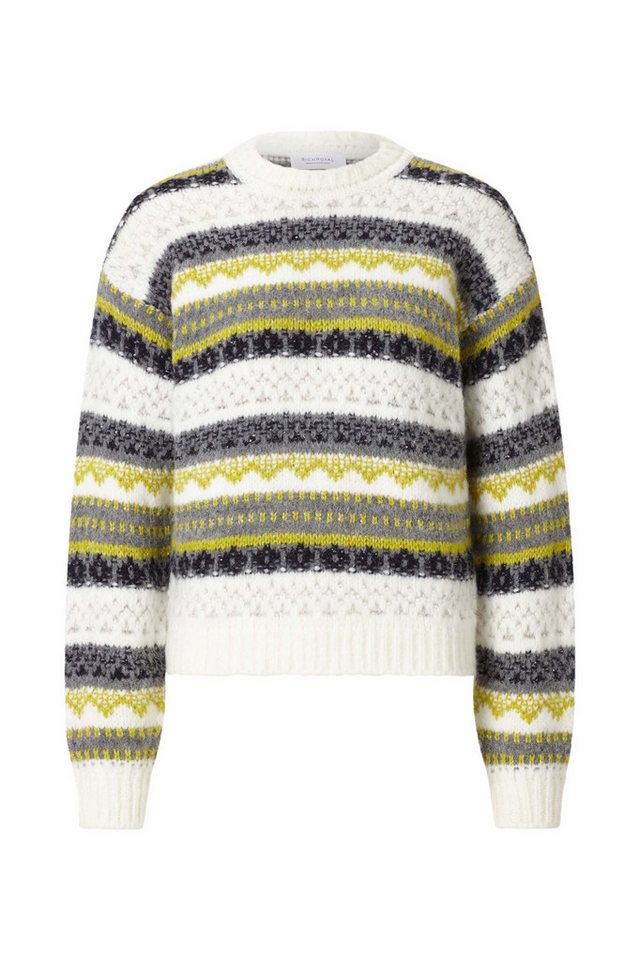 RICHROYAL Strickpullover Crew NK Jacquard SW von RICHROYAL
