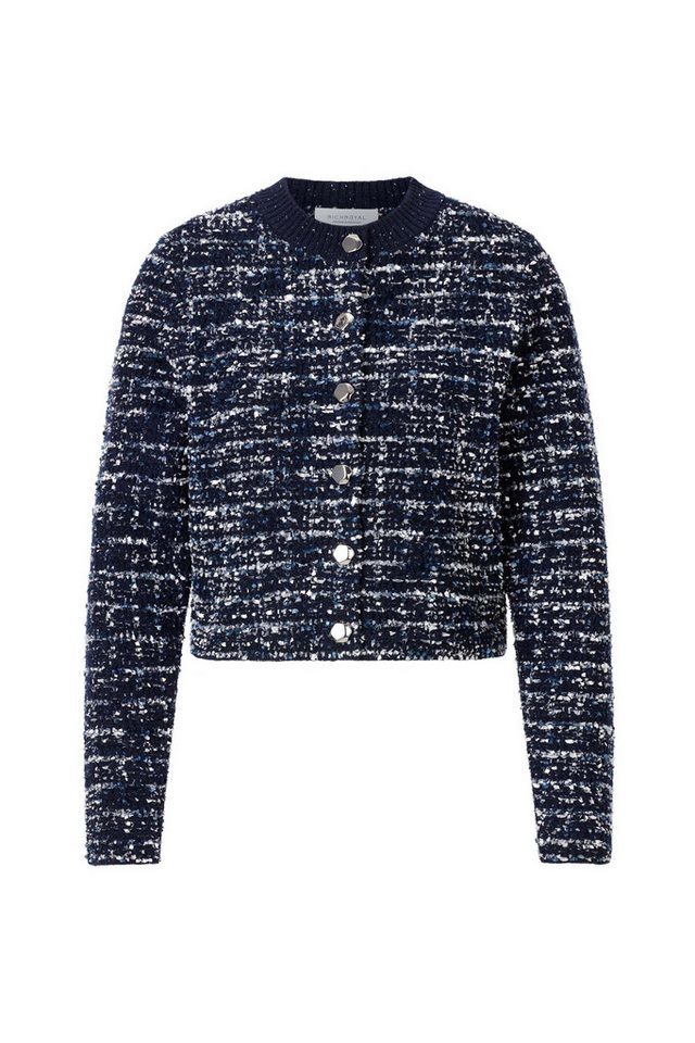 RICHROYAL Strickpullover Fancy Tape Boucle Cardi von RICHROYAL